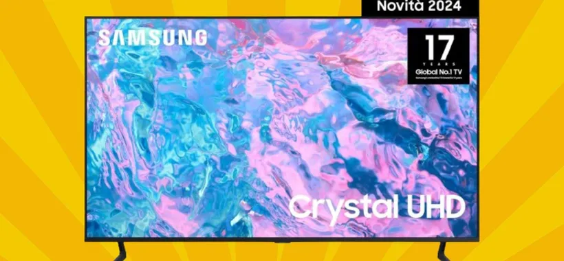 Smart TV Samsung Crystal 50" 4K: prezzo da sogno su Amazon, un affare (360€)