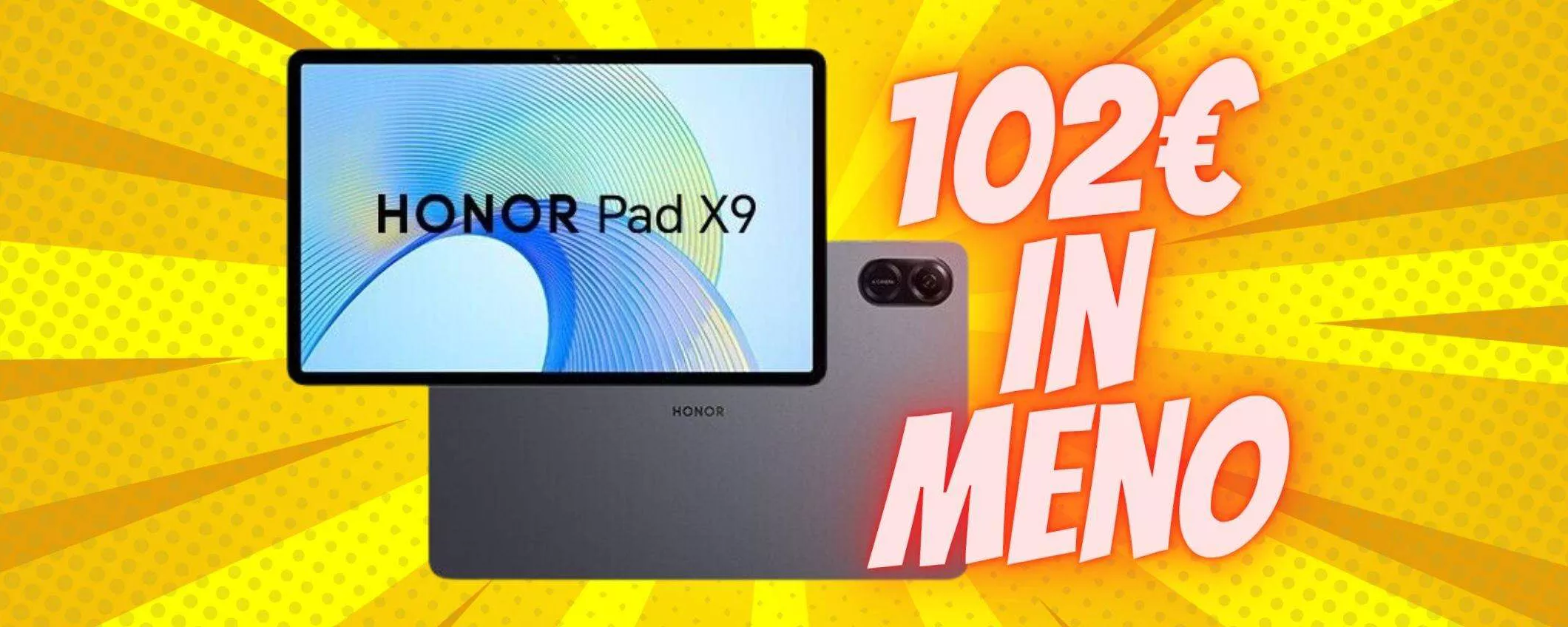 Honor Pad X9 da 128GB: tablet SUPER a prezzo REGALO (-102€)