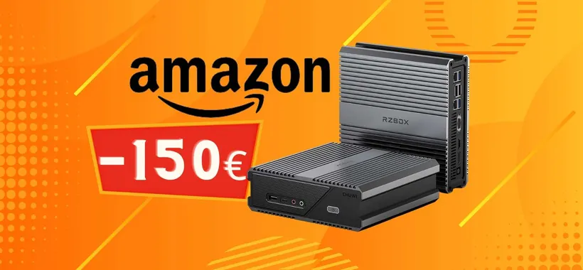 Mini PC con Ryzen 7, 16GB di RAM e SSD da 512GB a 150€ in MENO