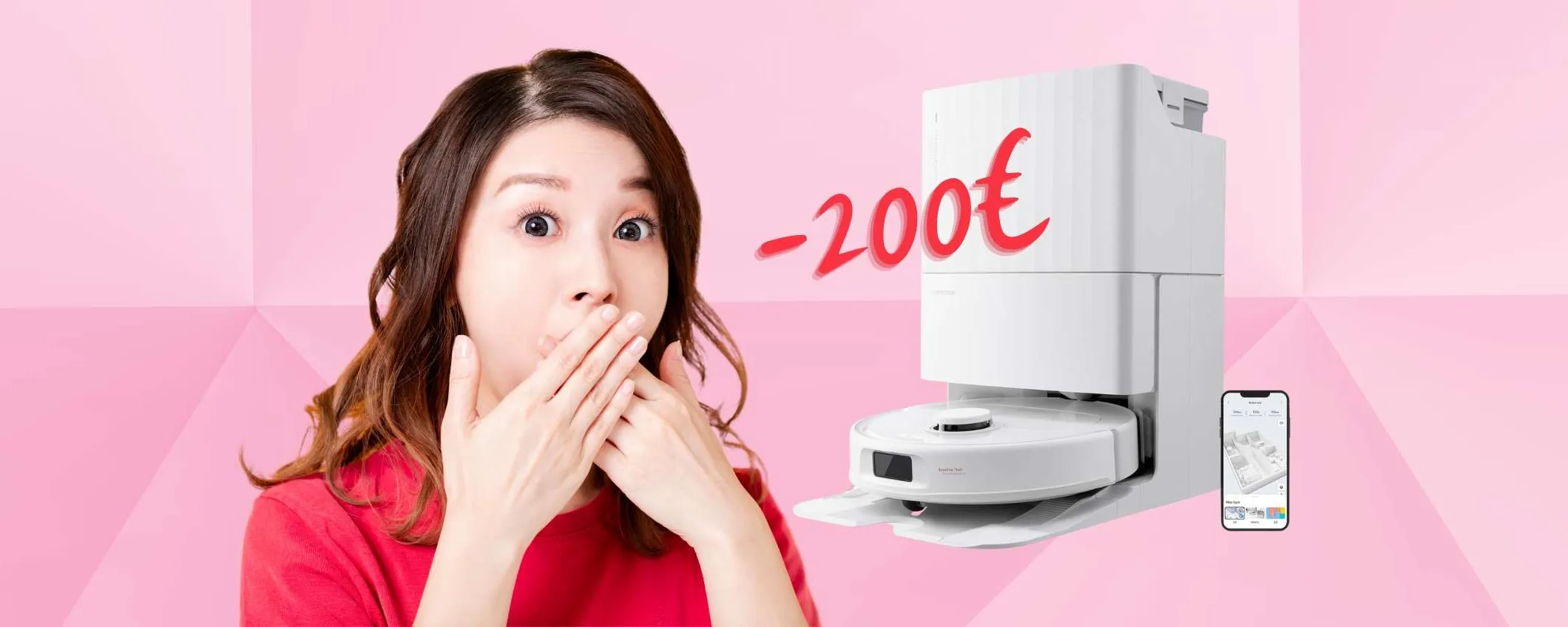 Qrevo S: Robot aspirapolvere da 7000Pa con stazione autopulente a 200€ in MENO