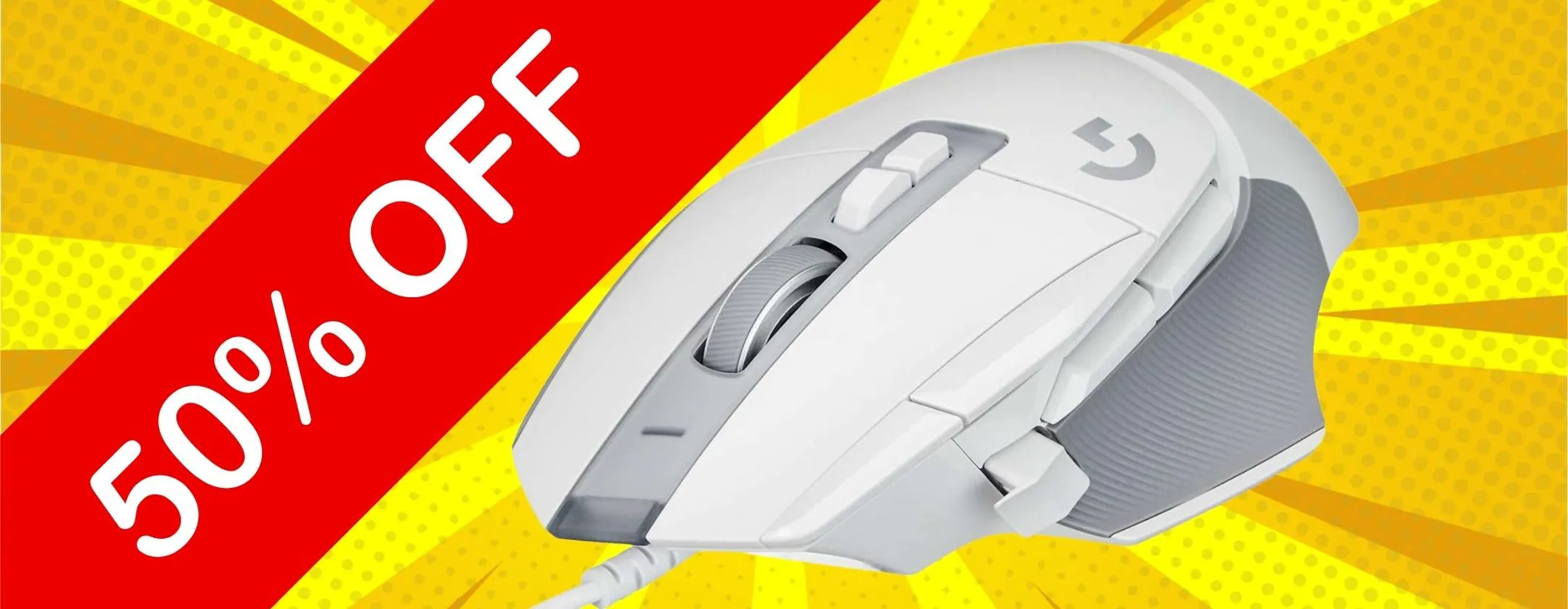 Logitech G G502 X: mouse da gaming cablato con tasti personalizzabili a metà prezzo