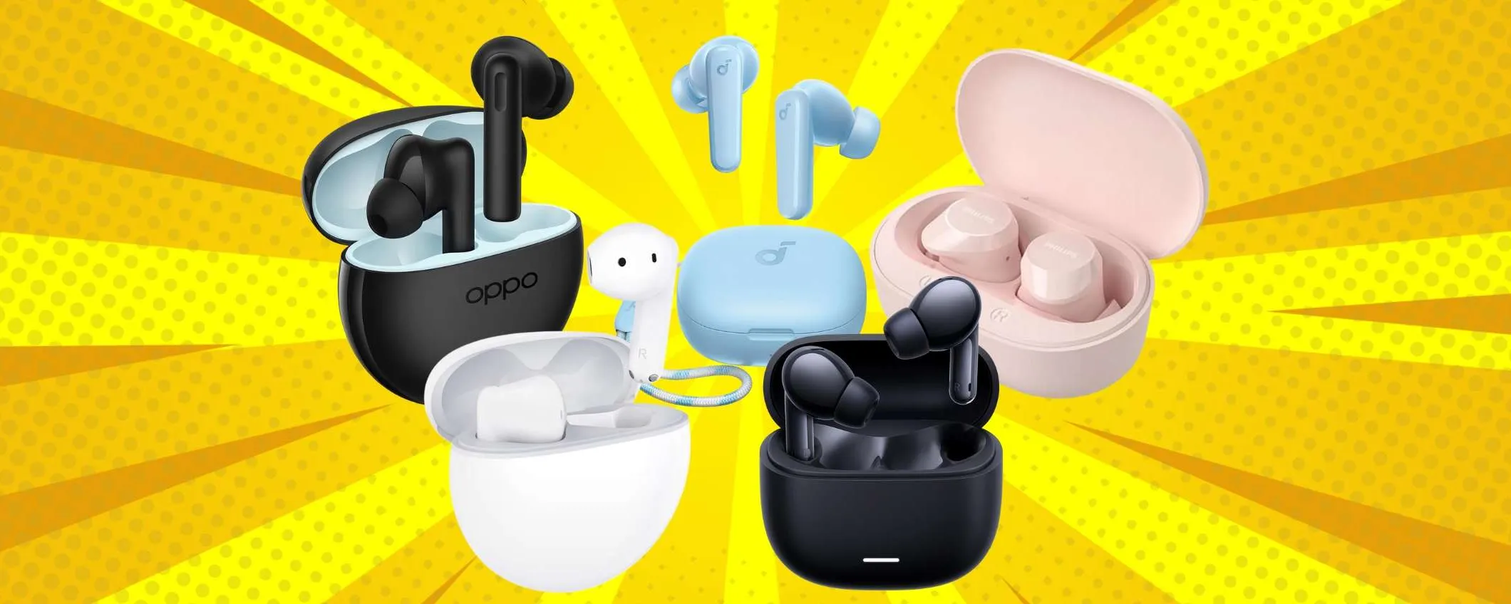 FOLLIA Amazon: 5 auricolari wireless TOP a meno di 20€