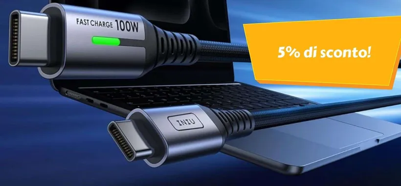 INIU Cavo USB-C: il cavo di ricarica da 2 metri ad un prezzo imbattibile