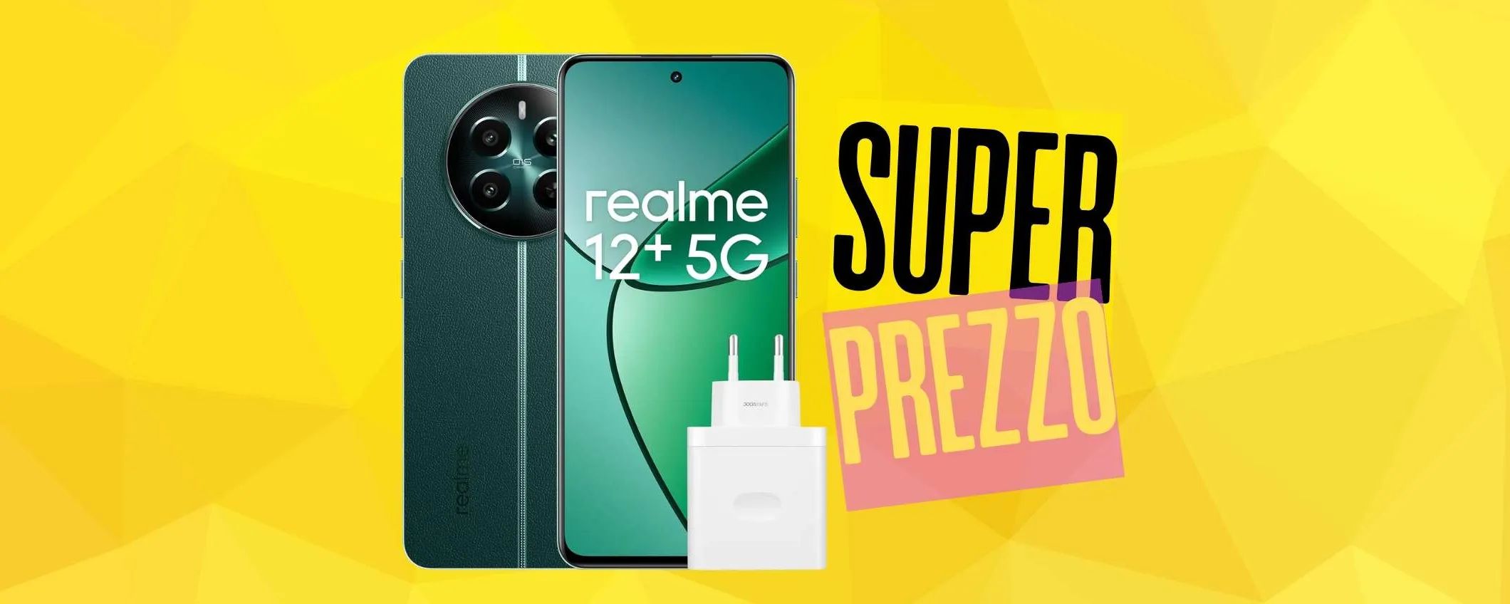 Realme 12+ 5G (8/256GB) con fotocamera Sony LYT-600 e ricarica da 67W