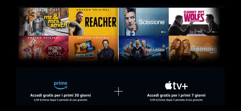 Apple TV+ arriva su Prime Video in Italia