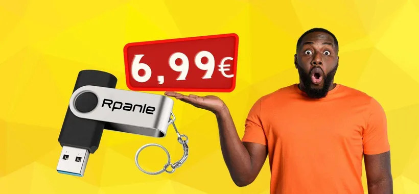 Chiavetta USB da 64GB a MENO di 7 euro su Amazon
