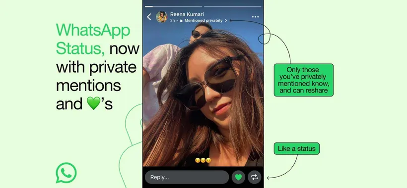 WhatsApp: menzioni e reazioni private agli stati in arrivo per tutti