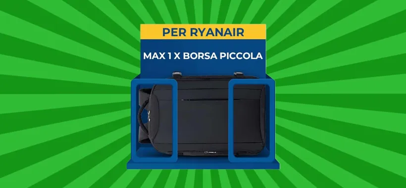 Zaino Ryanair 40x20x25 a prezzo folle: solo 25€ e hai spazio da vendere