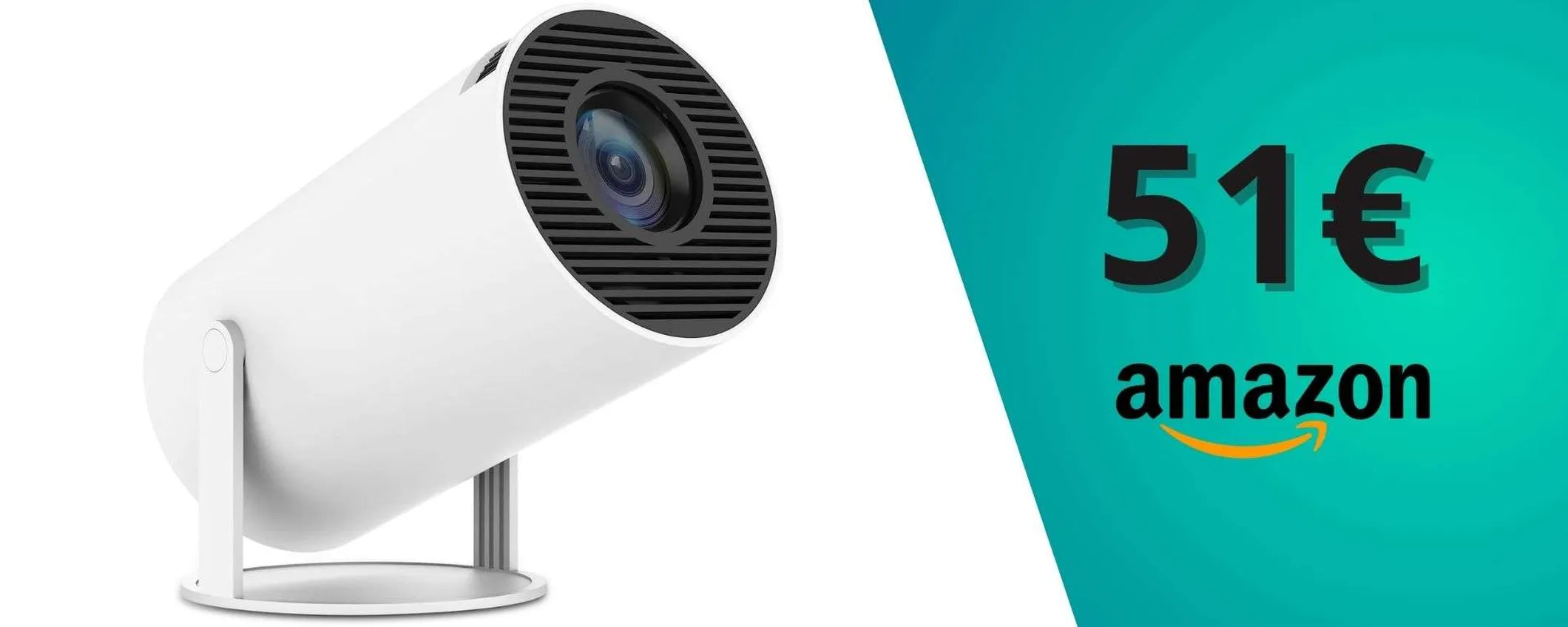 Mini proiettore 4K, occasione fenomenale: lo paghi appena 51,29€ (Amazon)