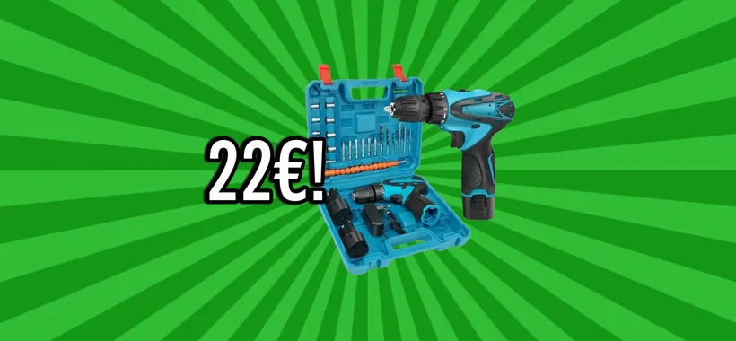Trapano Avvitatore con Doppia Batteria e 24 Accessori a soli 22€ su eBay