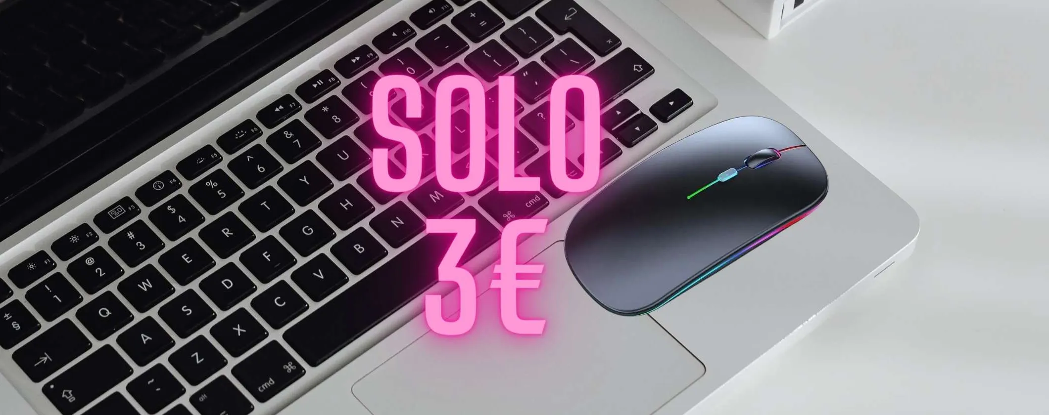 Mouse Wireless Gaming e Lavoro a soli 3€ su TEMU