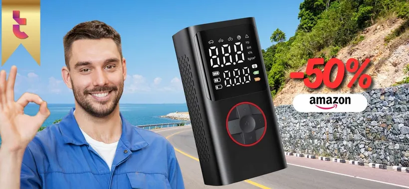 Compressore aria ti salva dalla ruota sgonfia con nemmeno 20€: affare