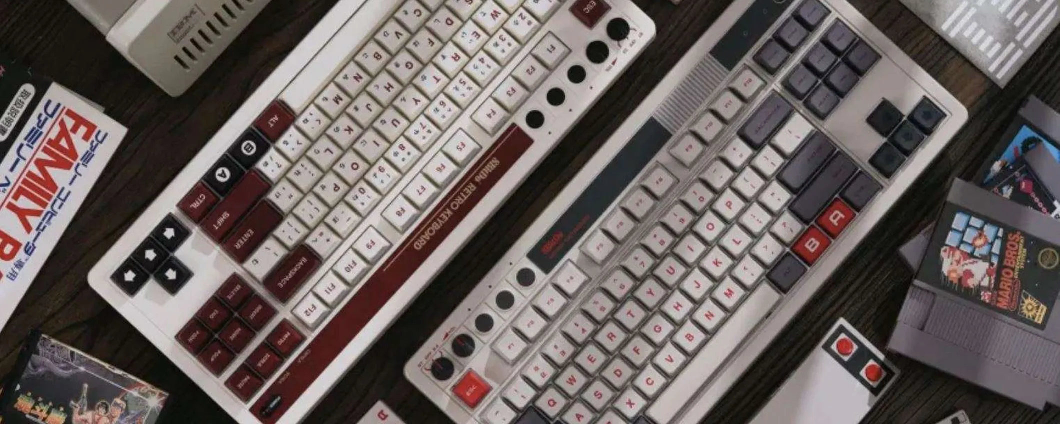 Questa stupenda tastiera meccanica ispirata al Nintendo NES è finalmente in preordine su Amazon.it