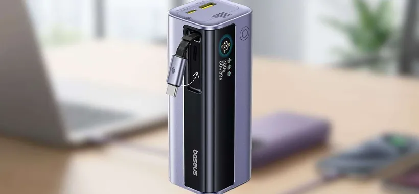 Baseus EnerGeek a 39,99€: mitico powerbank da 100W con cavo integrato