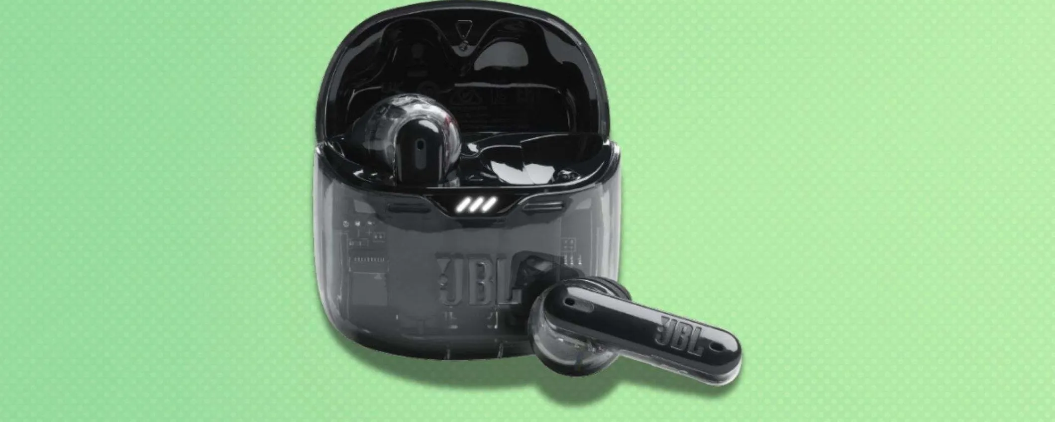 JBL Tune Flex Ghost, prezzo in picchiata: con lo sconto del 41% sono un best buy