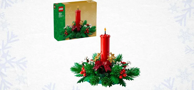 Il tocco di classe per la tavola di Natale: la Candela LEGO è in offerta Amazon