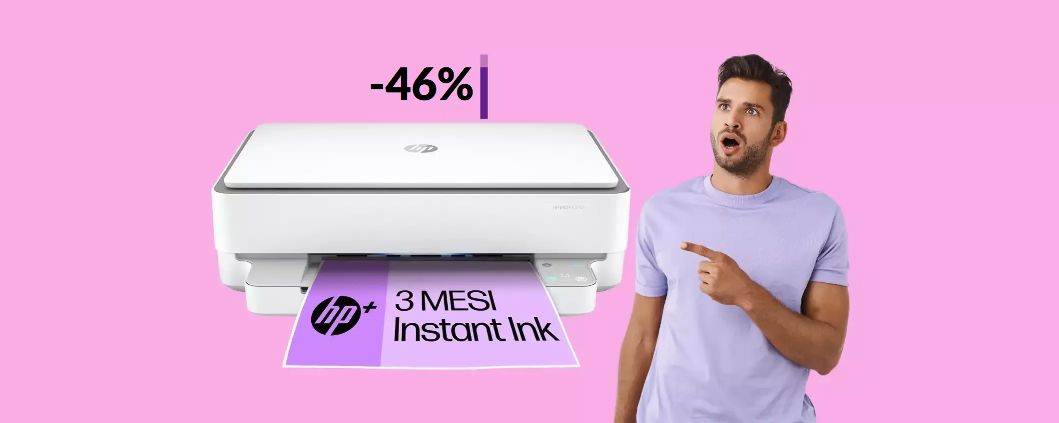 Stampante multifunzione HP che controlli dallo smartphone (64€)