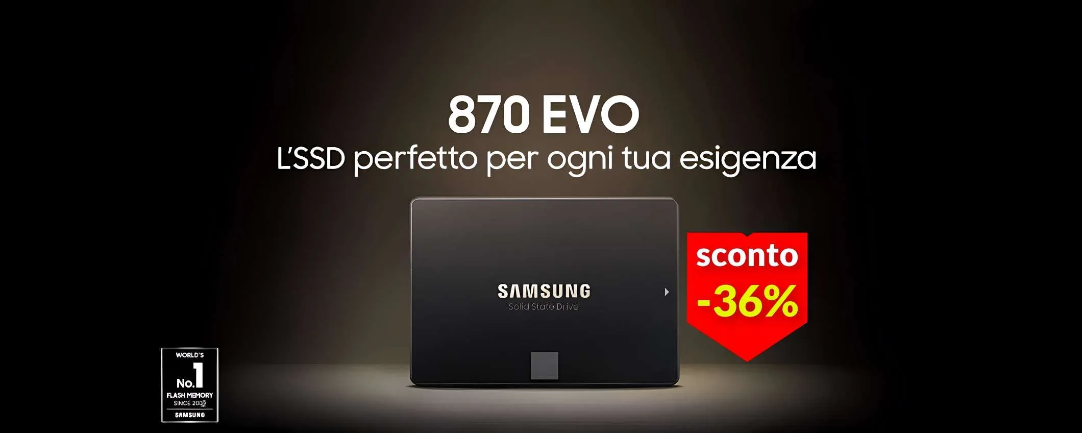 SSD Samsung 500GB a soli 57€: velocità fino a 560 MB/s e 36% di sconto