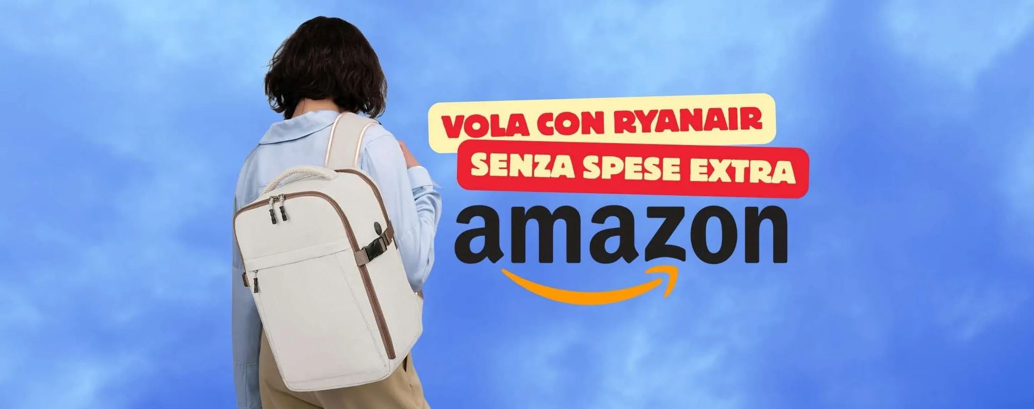 Zaino per volare con Ryanair senza pagare il bagaglio tuo a soli 23€