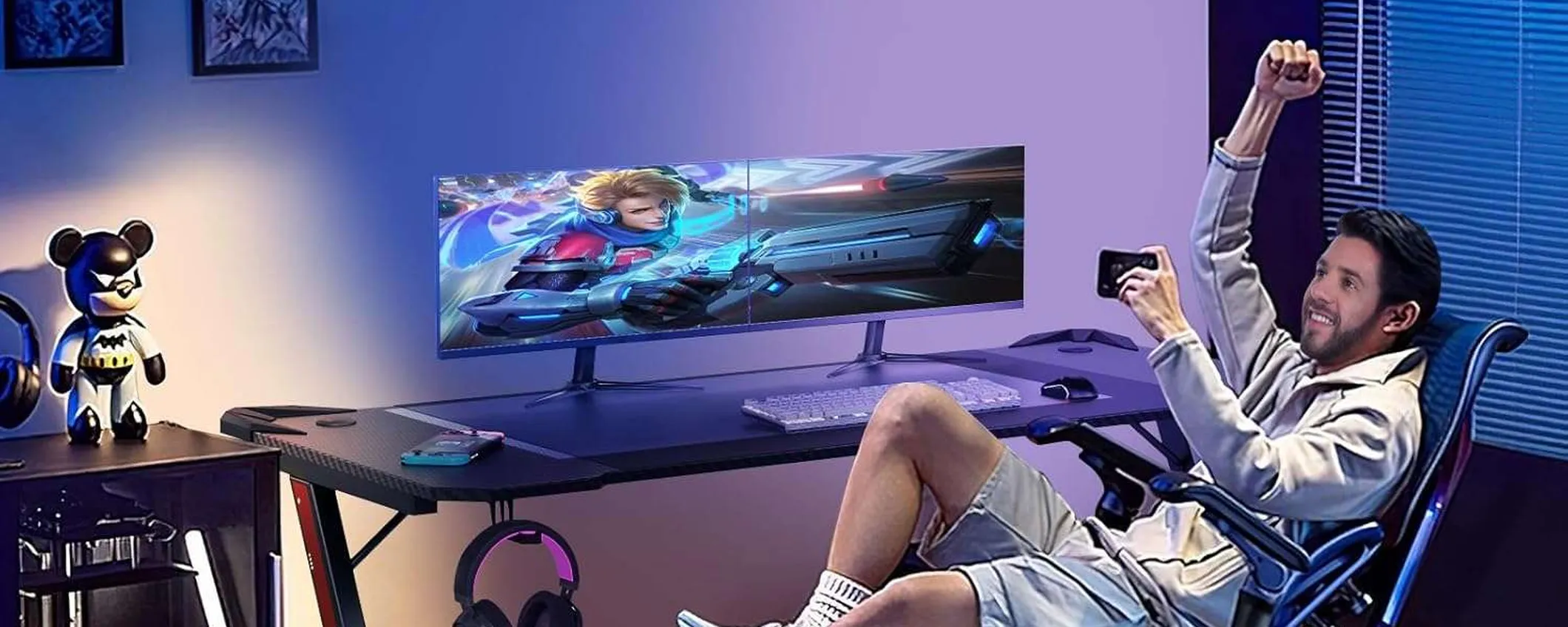 Scrivania da gaming in offerta: su Amazon il prezzo crolla sotto i 100€ (-39%)