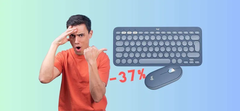 Logitech K380 per Mac + mouse M350 in SCONTO al 37% su Amazon