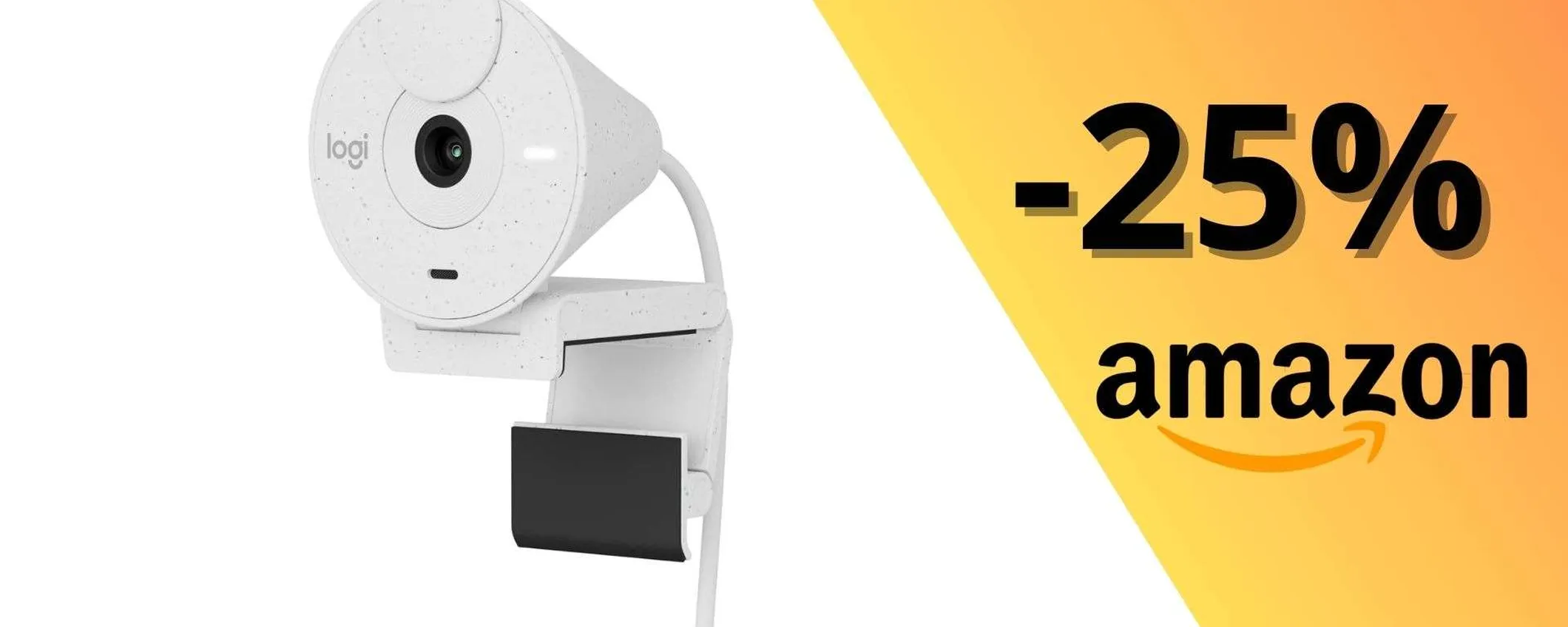 Logitech Brio 300: la webcam top di gamma ora in OFFERTA CLAMOROSA