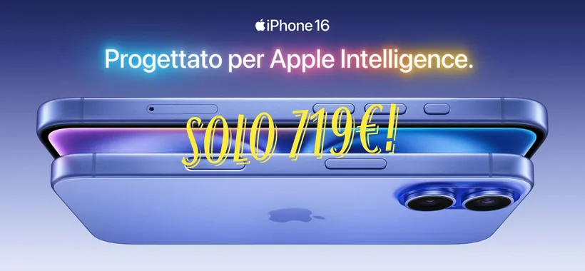 Apple iPhone 16: pochissimi pezzi a soli 719€ su Amazon