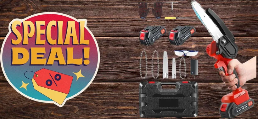 Amazon TERRORIZZA Leroy Merlin: motosega, 2 batterie e accessori a 35€