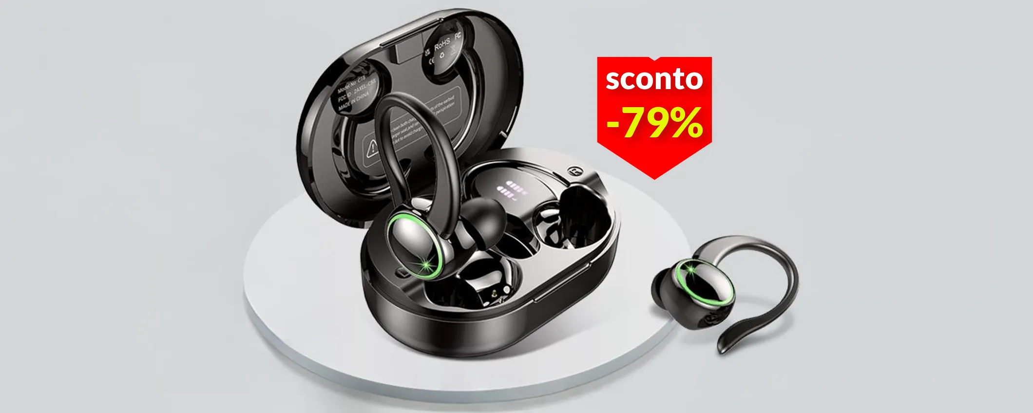 Auricolari Bluetooth in super offerta a 26€: lo sconto del 79% è follia