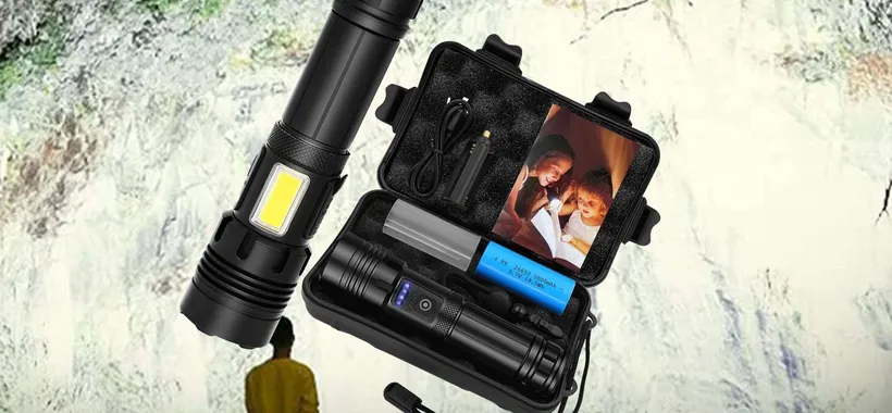 Torcia LED 20000 lumen accessoriata: potenza ASSURDA, prezzo ridicolo (22€)