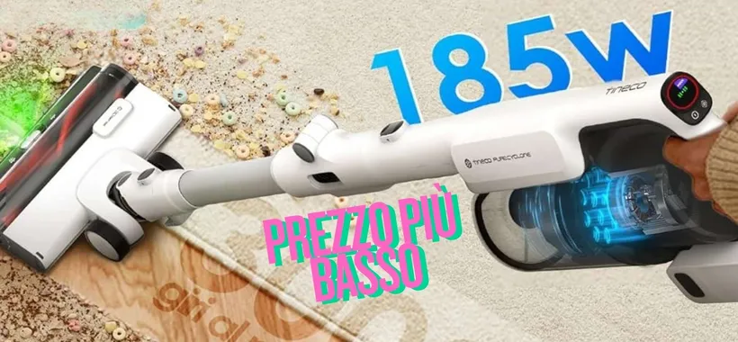 La potentissima scopa elettrica Tineco PURE ONE A50S Plus al prezzo più basso
