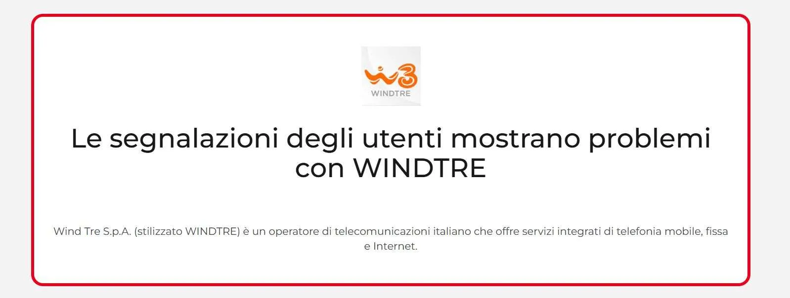WindTre Fibra: Internet assente dalle prime ore del mattino, cosa sta succedendo? (risolto)