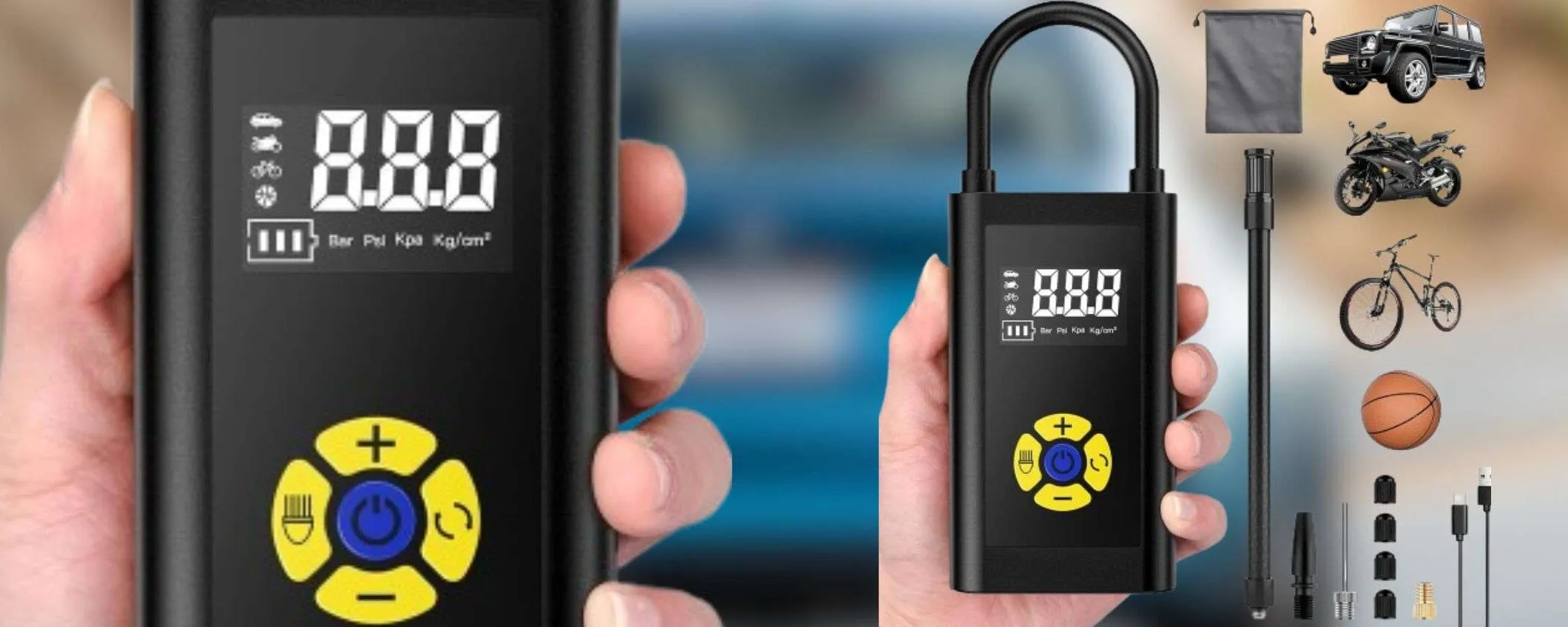 Eccellente compressore a 26€: GONFIA al TOP ruote dell'auto e non solo