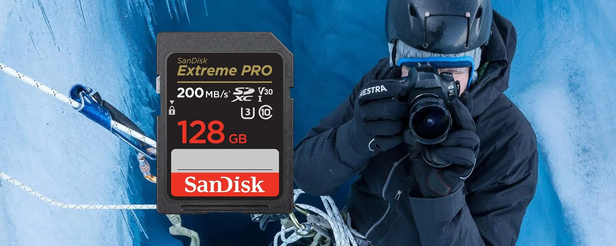 SanDisk Extreme PRO da 128GB con trasferimenti fino a 200 MB/s ora al 42%