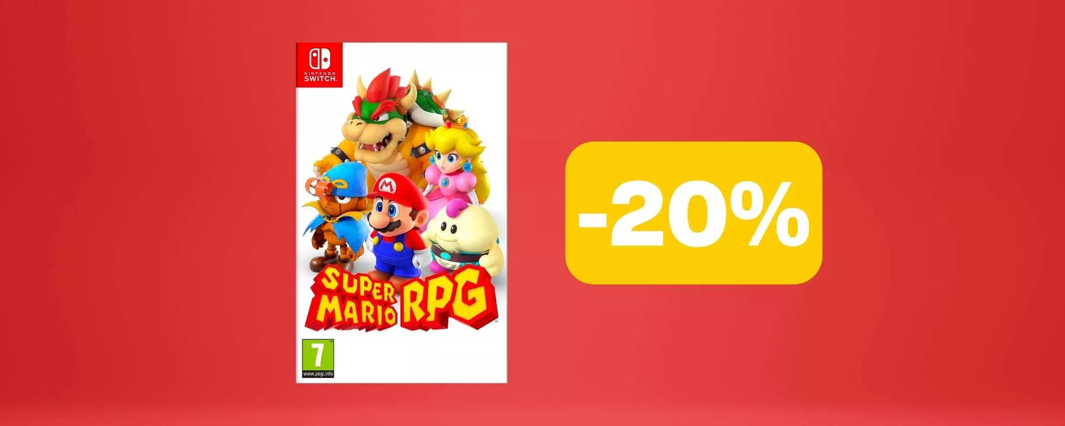 Super Mario RPG per Nintendo Switch è in sconto su Amazon (-20%)