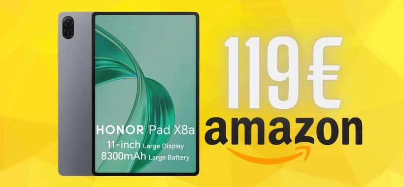 Solo 110€ e puoi avere il tablet HONOR Pad X8a da 128GB, un vero affare