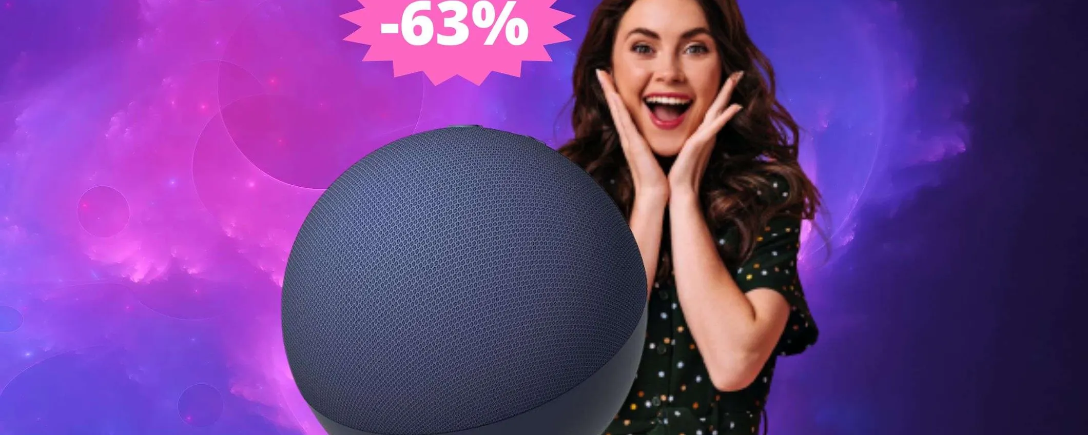 Amazon Echo Dot: il regalo tech con uno sconto FOLLE del 63%