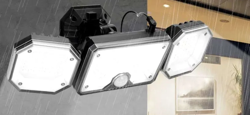 Faro solare ASSURDO con 3 teste e 226 LED, prezzo mini: 18€ (-50%)