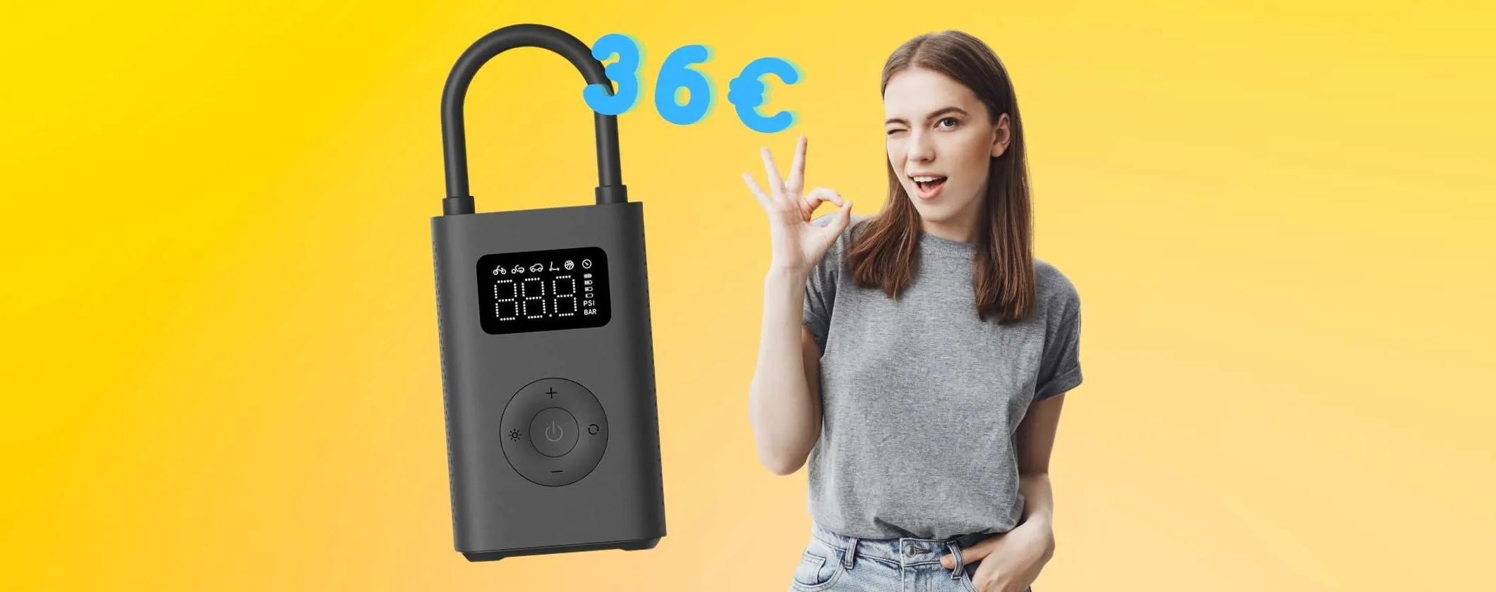 Gonfia qualsiasi cosa dove vuoi con il compressore portatile Xiaomi (36€)