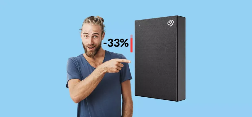 Hard disk esterno 4TB: incredibile che oggi costi solamente 106€