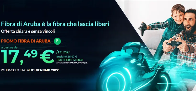 Fibra Aruba: Alternativa ad Iliad a 17,49€