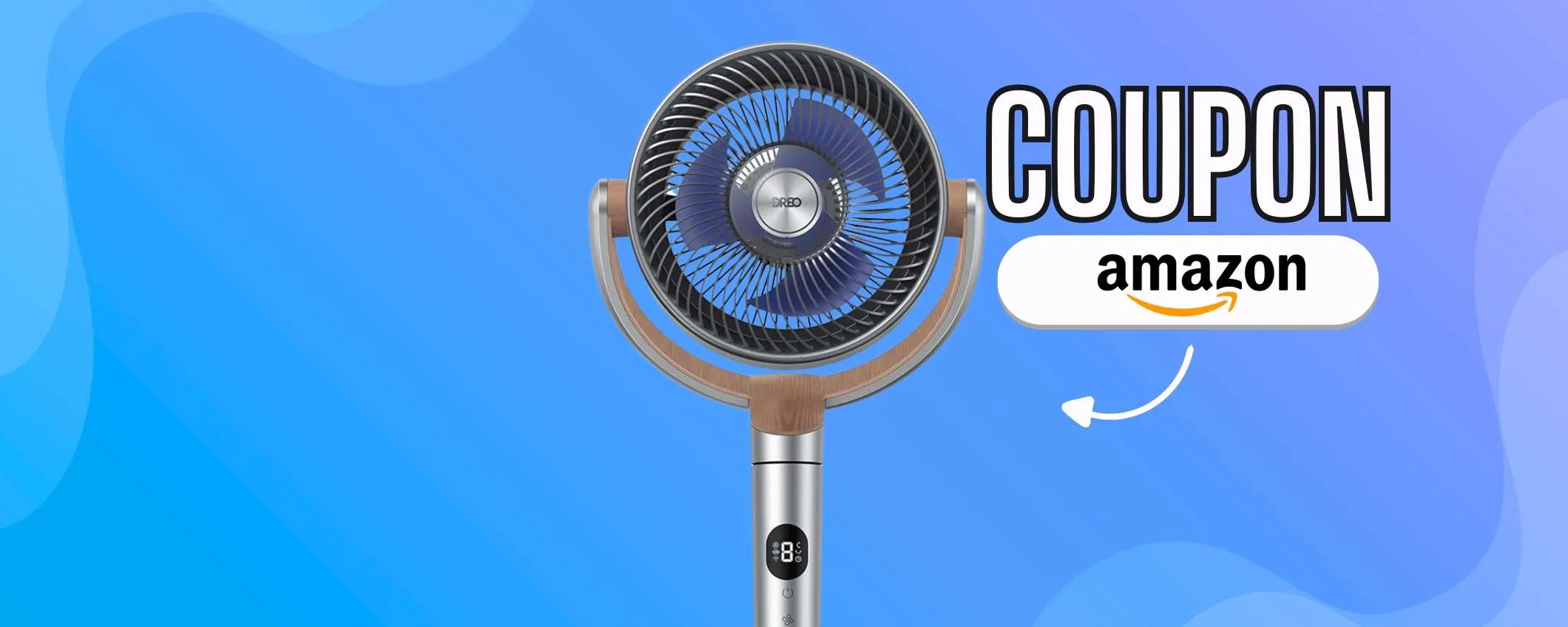 Non il classico: ventilatore a piantana di Design e Smart, pazzesco