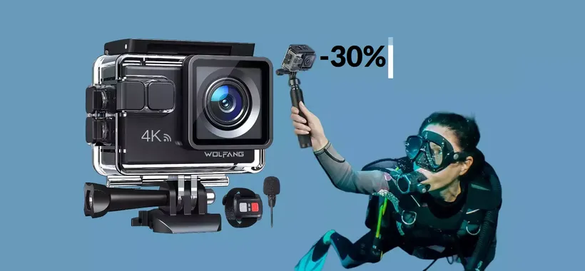 Action cam 4K a soli 48€ spuntando il coupon: una vera BOMBA