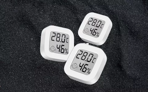 Termometro Igrometro Digitale orario Temperatura Umidità Portatile