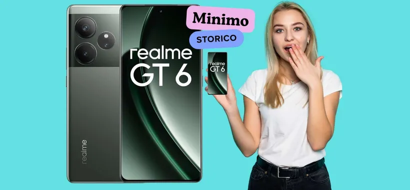 Realme GT6 5G con Snapdragon 8s e Sony LYT-808 da 50MP ora a un prezzaccio