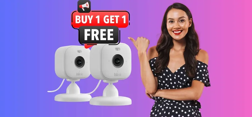 Blink Mini 2: videocamera di sicurezza per interno ed esterno (2 al prezzo di 1)
