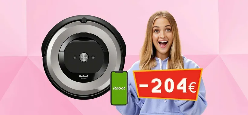 iRobot Roomba e5154: BOMBA Amazon, 204€ in MENO