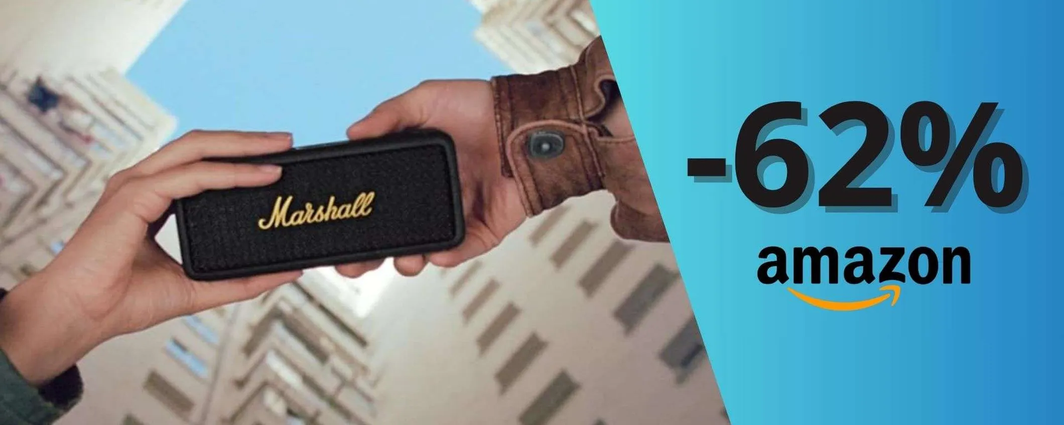 Speraker portatile Marshall Emberton II: audio premium con 110€ di sconto