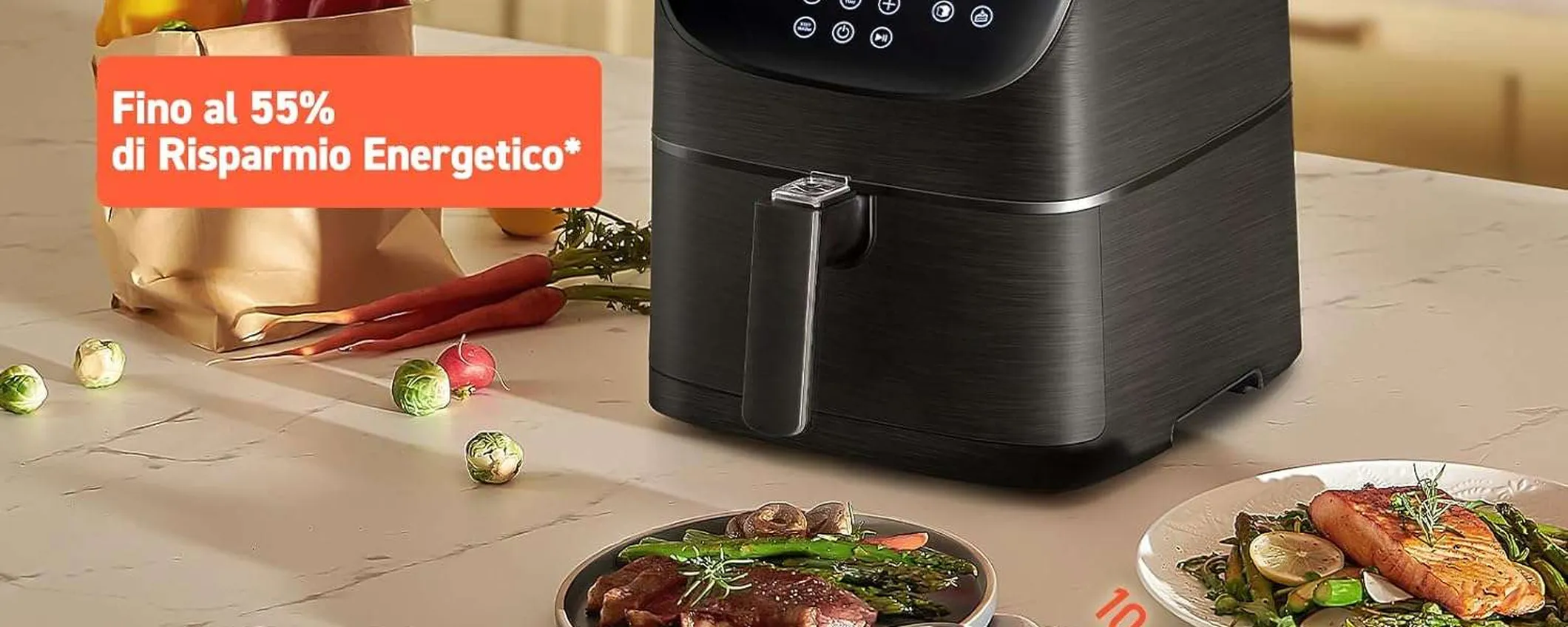 Friggitrice ad aria in super offerta su Amazon: cucinare sano diventa facilissimo