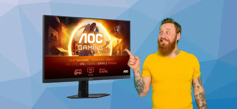 Monitor da gaming AOC da 24 pollici, 180Hz e 1ms oggi tuo a 99€